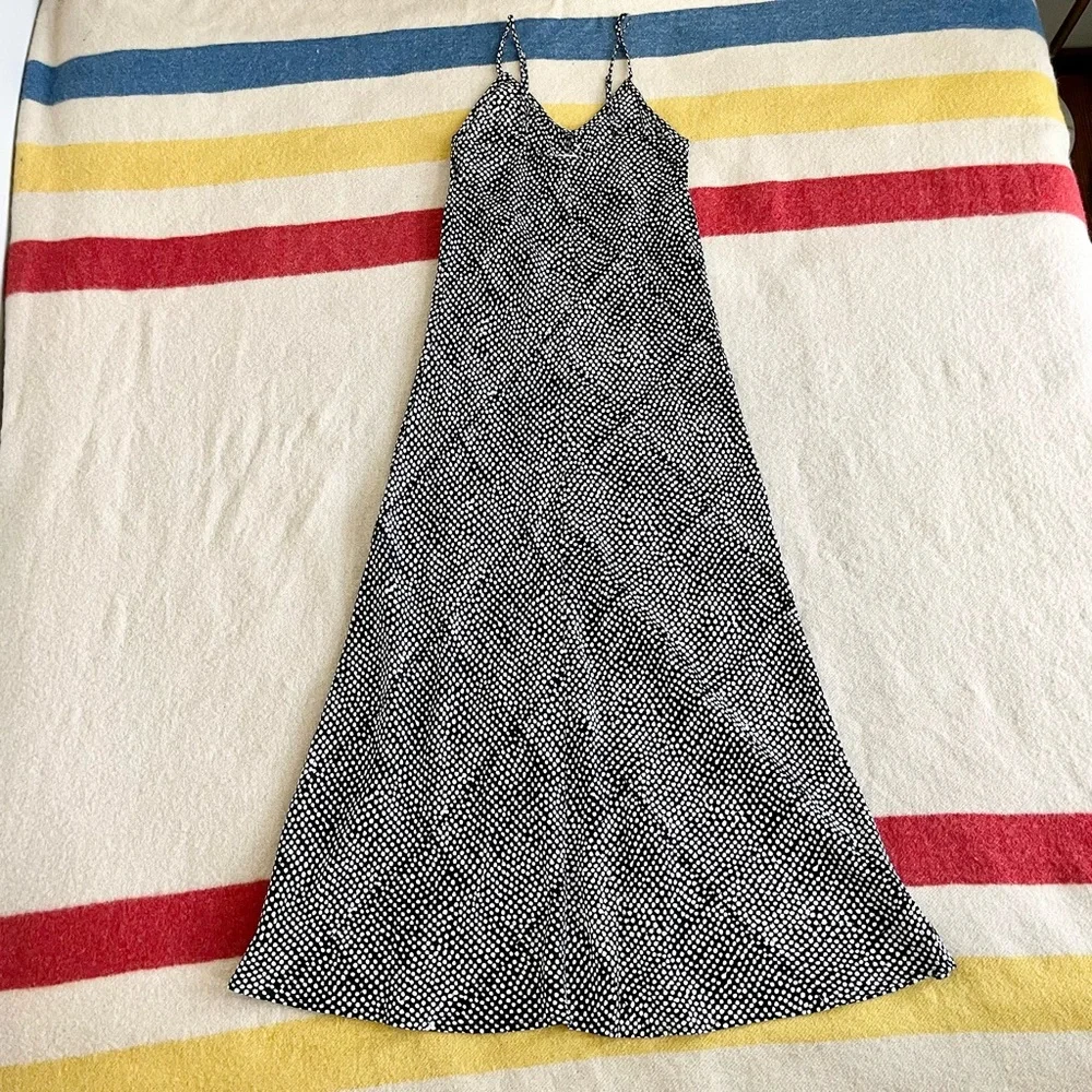 Emerson Fry Bias Delicate Dress in painterly dots print - Picture 5 of 8